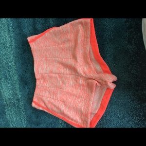 Hot pink high rise hotpants